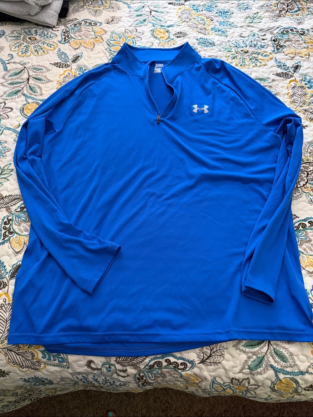 Under Armour Men’s Bright Blue Quarter-Zip Performance Pullover